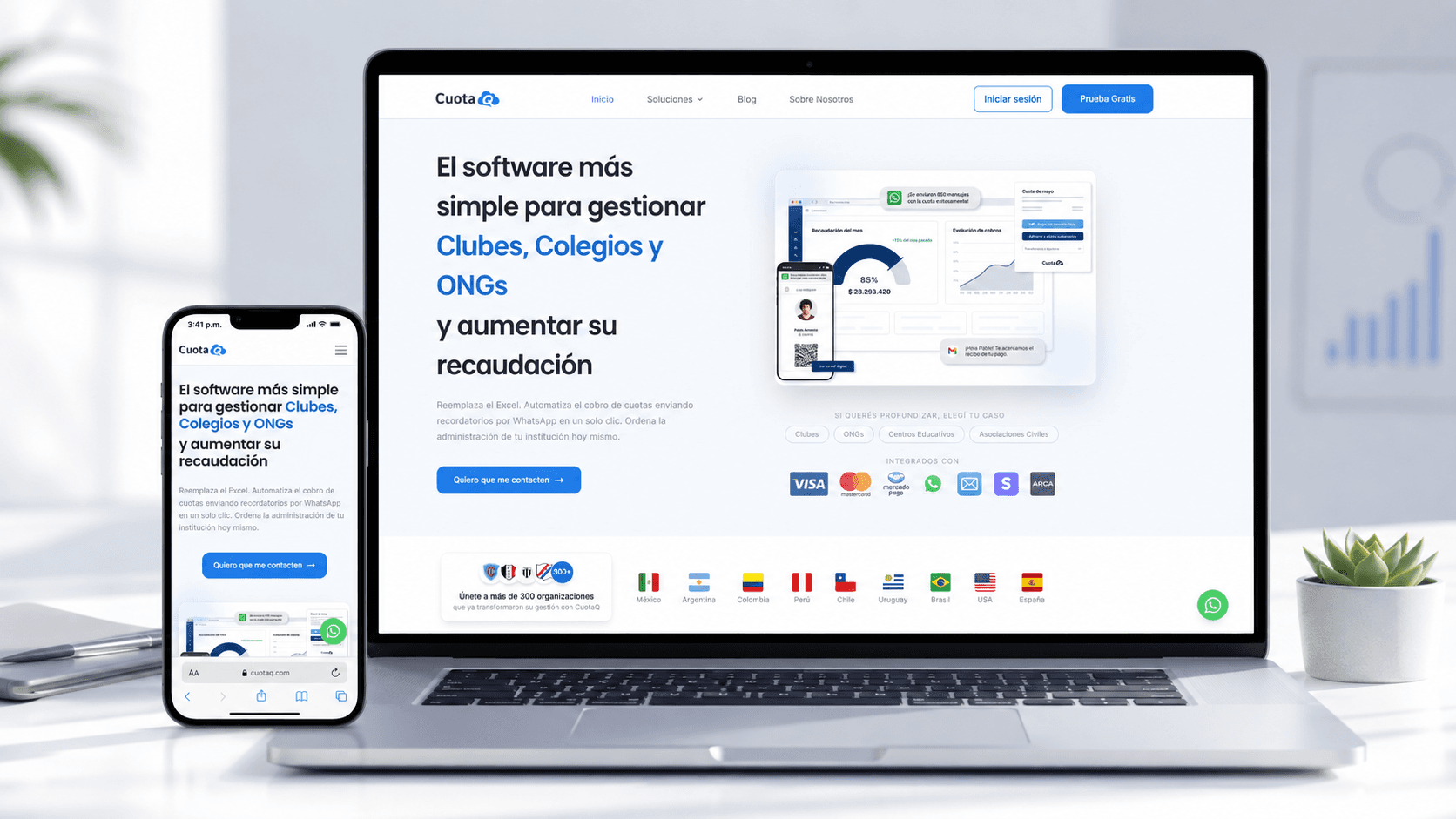 Sitio de CuotaQ hecho por loco22 — SaaS · Producto